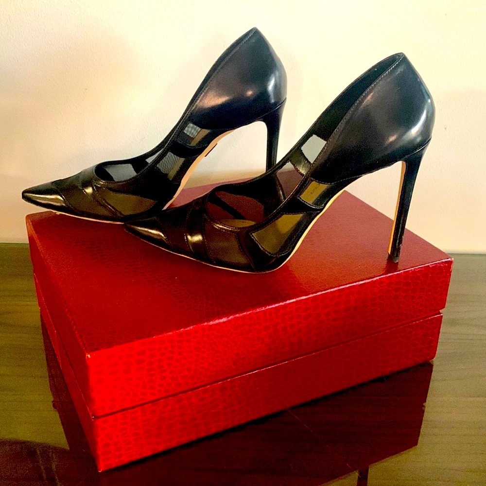 Tamara Mellon victory 105 - Capretto - Black